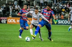 Janderson durante partida contra o Fortaleza, pelo Brasileiro, na Arena Corinthians