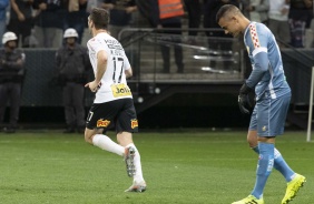 Mauro Boselli anotou dois gols contra o Fortaleza, pelo Brasileirão, na Arena Corinthians