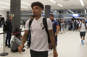 Urso no vestiário da Arena Corinthians antes do duelo contra o Fortaleza