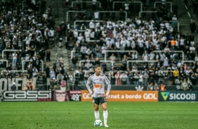 Vital durante partida contra o Fortaleza, pelo Brasileiro, na Arena Corinthians