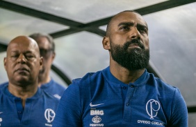 Coelho durante Dérbi, contra o Palmeiras, no Pacaembu