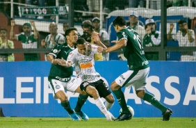 Janderson durante Drbi, contra o Palmeiras, no Pacaembu