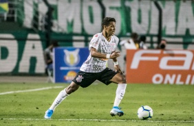 Jovem Pedrinho durante Drbi, contra o Palmeiras, no Pacaembu