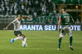 Urso durante Dérbi, contra o Palmeiras, no Pacaembu