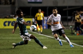 Clayson durante o Dérbi deste sábado, no Pacaembu