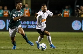 Clayson durante o Dérbi deste sábado, no Pacaembu, pelo Brasileirão