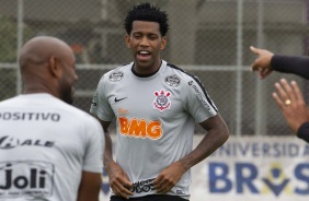Gil no último treino antes do jogo contra o Palmeiras