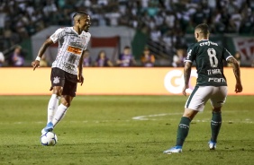 Júnior Urso durante o Dérbi deste sábado, no Pacaembu