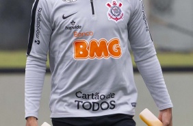 Jnior Urso no ltimo treino antes do jogo contra o Palmeiras
