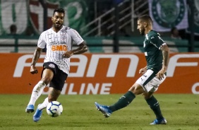 Michel durante o Dérbi deste sábado, no Pacaembu