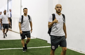 Régis chega ao Pacaembu para jogo contra o Palmeiras, pelo Brasileirão