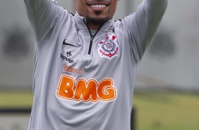 Urso no ltimo treino antes do jogo contra o Palmeiras