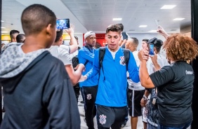 Delegao do Corinthians Sub-20 chega ao Esprito Santo para semifinal contra o Flamengo