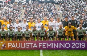 Foto oficial da final do Feminino contra o São Paulo, na Arena Corinthians