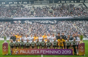 Foto oficial do Corinthians Feminino durante final do Paulista 2019
