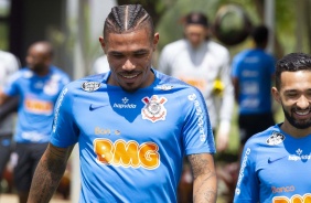 Urso e Clayson no ltimo treinamento antes do jogo contra o Internacional