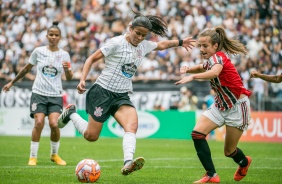 Victória comemorando gol contra o São Paulo, pelo Campeonato Paulista Feminino