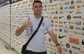 Boselli no vestirio da Arena Corinthians antes do jogo contra o Internacional