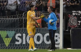 Cssio durante jogo contra o Internacional, na Arena Corinthians, pelo Brasileiro