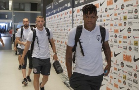 Jesus no vestiário da Arena Corinthians antes do jogo contra o Internacional