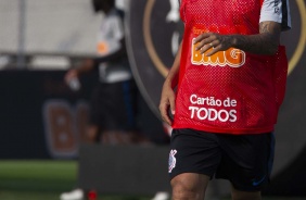 Clayson no treinamento desta tera-feira no CT Joaquim Grava