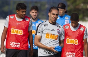 Gabriel no treinamento desta tera-feira no CT Joaquim Grava