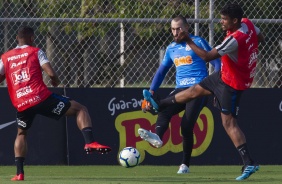 Walter no treinamento desta tera-feira no CT Joaquim Grava