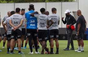 Cssio e companheiros no ltimo treino antes do jogo contra o Botafogo, pelo Brasileiro