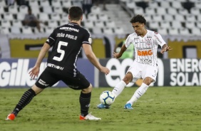 Gabriel na derrota para o Botafogo, pelo Brasileirão, no estádio Nilton Santos