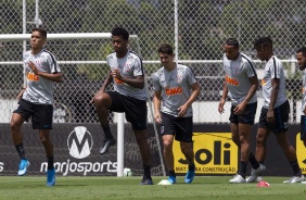Jogadores no ltimo treino antes do jogo contra o Botafogo, pelo Brasileiro