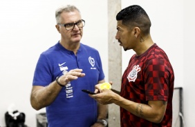 Ralf no vestiário do estádio Nilton Santos, para duelo contra o Botafogo