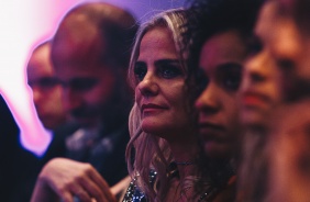 Milene Domingues durante cerimônia de Premiação do Campeonato Paulista Feminino