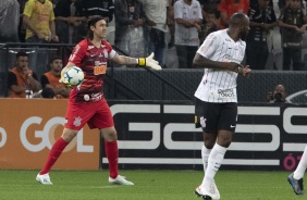 Manoel na vitria sobre o Ava, na Arena Corinthians, pelo Brasileiro