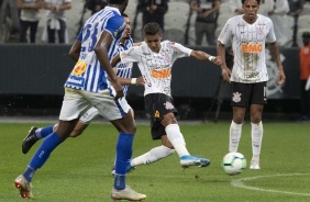 Pedrinho na vitória sobre o Avaí, na Arena Corinthians, pelo Brasileirão