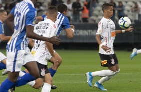 Jovem Pedrinho na vitória sobre o Avaí, na Arena Corinthians, pelo Brasileirão