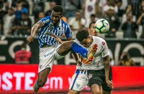 Gustavo durante duelo contra o Ava, pelo Campeonato Brasileiro, na Arena Corinthians