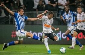 Pedrinho durante duelo contra o Ava, pelo Campeonato Brasileiro, na Arena Corinthians