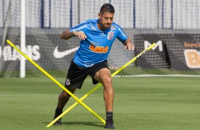 Ralf no treinamento do Corinthians desta sexta-feira, no CT Joaquim Grava