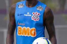 Renê Jr no treinamento do Corinthians desta sexta-feira, no CT Joaquim Grava