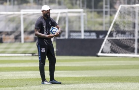 Coelho no ltimo treinamento do Corinthians antes do jogo contra o Atltico Mineiro