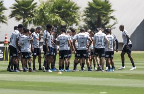 Elenco do Timo no ltimo treinamento do Corinthians antes do jogo contra o Atltico Mineiro