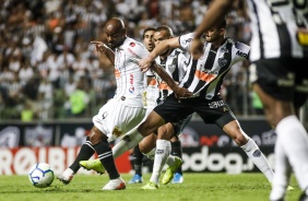 Love durante jogo com o Atlético-MG, pelo Campeonato Brasileiro