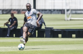 Manoel no ltimo treinamento do Corinthians antes do jogo contra o Atltico Mineiro