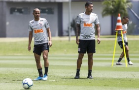 Ralf no último treinamento do Corinthians antes do jogo contra o Atlético Mineiro
