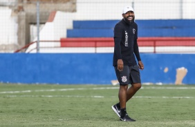 Dyego Coelho no último treino do Corinthians antes do jogo contra o Ceará, em Fortaleza