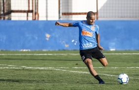 Garotos da base no último treino do Corinthians antes do jogo contra o Ceará, em Fortaleza