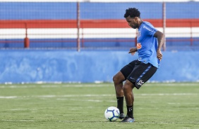 Gil no último treino do Corinthians antes do jogo contra o Ceará, em Fortaleza