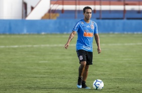 Jadson no ltimo treino do Corinthians antes do jogo contra o Cear, em Fortaleza