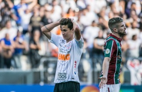 Vital durante jogo contra o Fluminense, no ltimo compromisso do Timo no campeonato