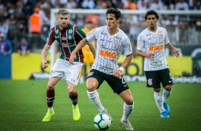 Vital e Gabriel durante a partida contra o Fluminense, na Arena, pela ltima rodada do Brasileiro